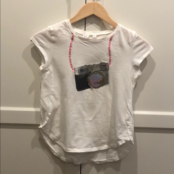 Gap girls camera flip sequence tee shirt - Picture 1 of 5